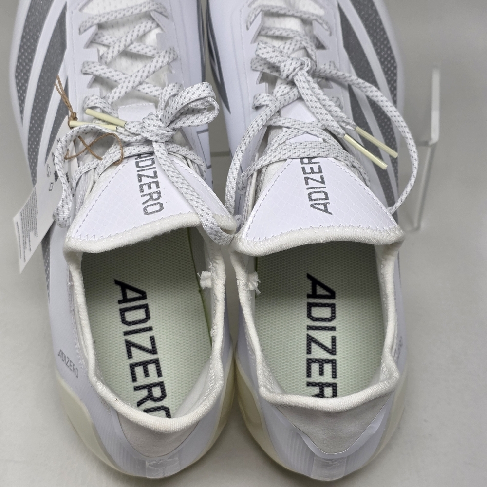 Adidas Adizero Electric 1 II Football Cleats White Silver IF1914 Men's Size 16 - Picture 9 of 12